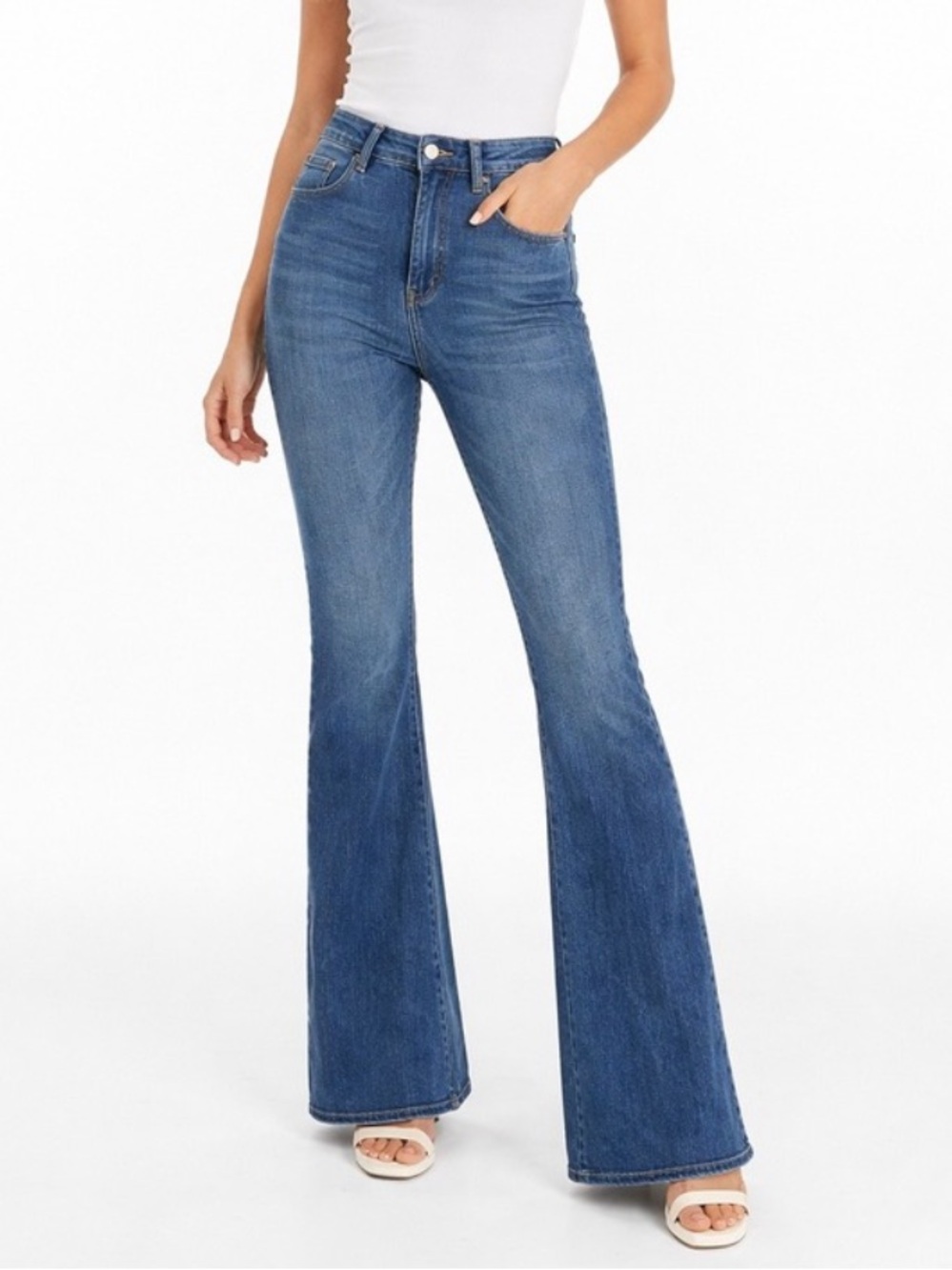 Judy Blue High Rise Flare Jeans Medium Wash Size 9/29